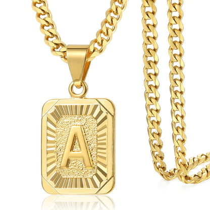 18K Gold Plated Initial Necklace