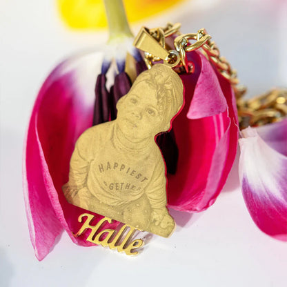 ForeverCharm™ 18K Custom Engraved Necklace