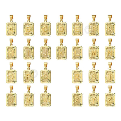 18K Gold Plated Initial Necklace